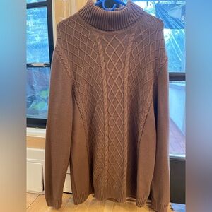 Club Room Men's Brown Cable Knit Sweater